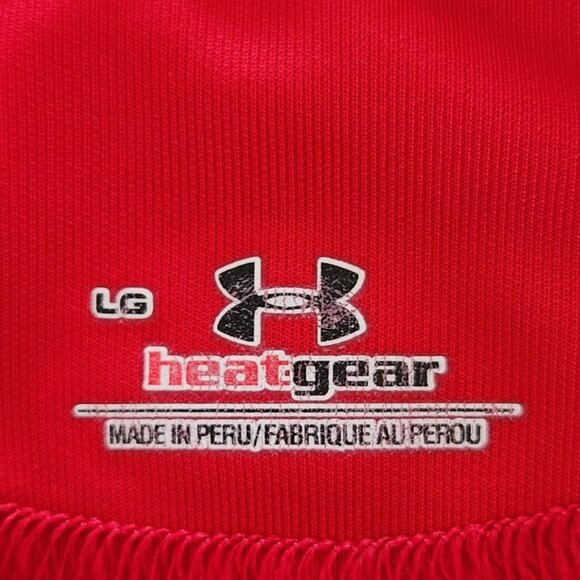Under Armour Heatgear Polo Shirt Loose Fit Golf Red Presidents Cup Large - Picture 8 of 12